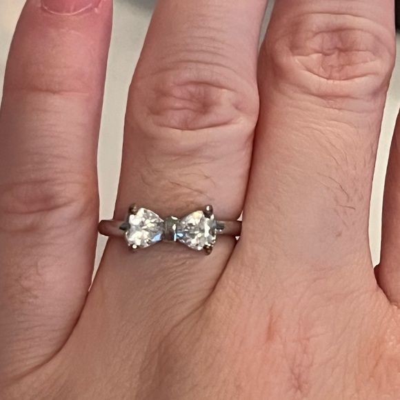 Silver Bow Ring Size 5 1/2 - Picture 4 of 7